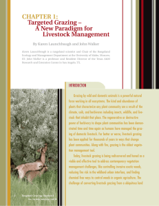 CHAPTER 1: Targeted Grazing – A New Paradigm for Livestock Management