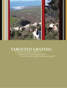 TARGETED GRAZING: A natural approach to vegetation management and landscape enhancement