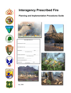 Interagency Prescribed Fire  Planning and Implementation Procedures Guide