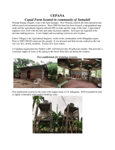 CEPANA Cepad Farm located in community of Samulali