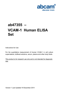 ab47355  – VCAM-1  Human ELISA Set