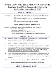 Drake University and Grand View University Wednesday, November 6, 2013