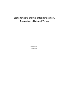 Spatio-temporal analysis of ISs development. A case study of Istanbul, Turkey