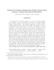 Palomar/Las Campanas Imaging Atlas of Blue Compact Dwarf