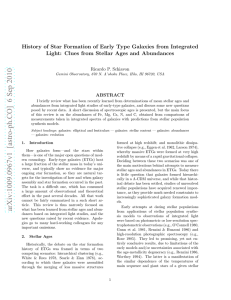 History of Star Formation of Early Type Galaxies from Integrated