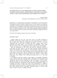 TECHNOLOGICAL LEAP-FROGGING IN THE CONGO BASIN,