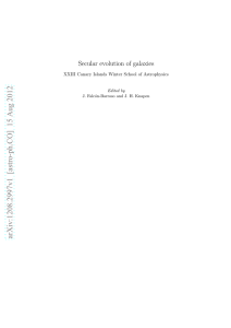 arXiv:1208.2997v1  [astro-ph.CO]  15 Aug 2012 Secular evolution of galaxies