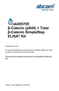 ab205705 β-Catenin (pS45) + Total β-Catenin SimpleStep ELISA