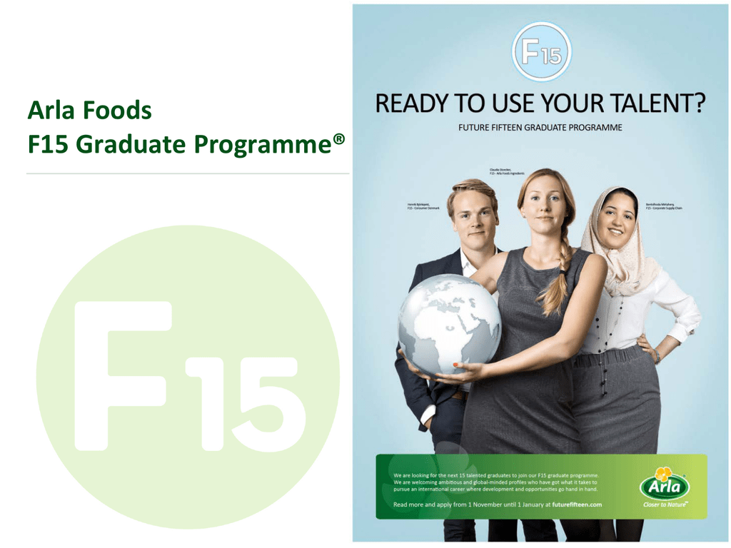 Foods F15 Graduate Programme®