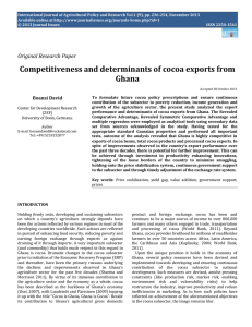 International Journal of Agricultural Policy and Research Vol.1 (9), pp.... Available online at