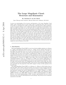 The Large Magellanic Cloud: Structure and Kinematics