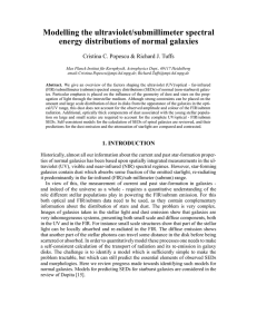 Modelling the ultraviolet/submillimeter spectral energy distributions of normal galaxies