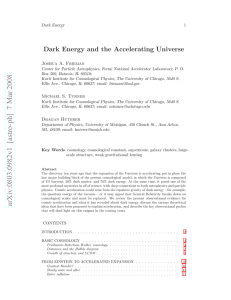 Dark Energy and the Accelerating Universe Joshua A. Frieman