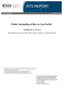Public Stockpiling of Rice in Asia Pacific