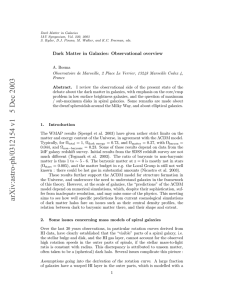 Dark Matter in Galaxies IAU Symposium, Vol. 220, 2003
