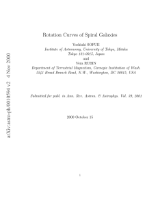 Rotation Curves of Spiral Galaxies