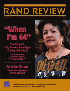 ‘‘When I’m 64’’  An Aging Europe