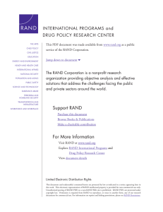 6 INTERNATIONAL PROGRAMS and DRUG POLICY RESEARCH CENTER