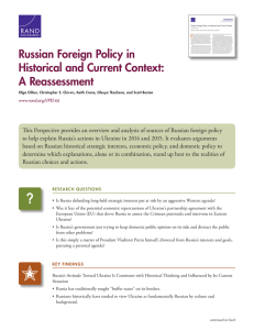 Russian Foreign Policy in Historical and Current Context: A Reassessment