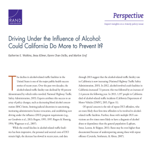 T Perspective Driving Under the Influence of Alcohol: