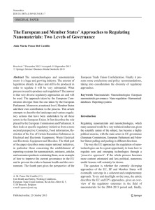 ’ Approaches to Regulating The European and Member States ORIGINAL PAPER