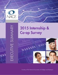 2015 Internship &amp; Co-op Survey Y EXECUTIVE SUMMAR