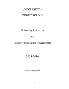 UNIVERSITY  2015-2016 University Resources