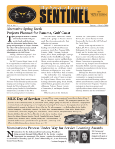 SENTINEL T Vol. 4, No. 1 January – March 2006