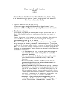 Liberal Studies Oversight Committee Minutes 10-2-06