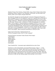 Liberal Studies Oversight Committee Minutes 4-4-06