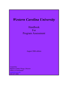 Western Carolina University Handbook For