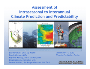 Assessment of Intraseasonal to Interannual Climate Prediction and Predictability