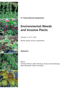 Environmental Weeds and Invasive Plants 3 International Symposium
