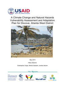 A Climate Change and Natural Hazards Vulnerability Assessment and Adaptation