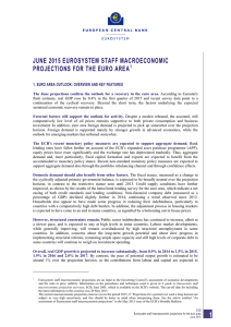 JUNE 2015 EUROSYSTEM STAFF MACROECONOMIC PROJECTIONS FOR THE EURO AREA 1