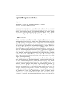 Optical Properties of Dust Aigen Li