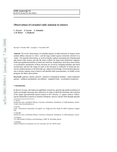 Observations of extended radio emission in clusters