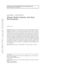 Astronomy and Astrophysics Review manuscript No.