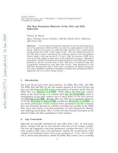 The Star Formation Histories of the M31 and M33 Spheroids