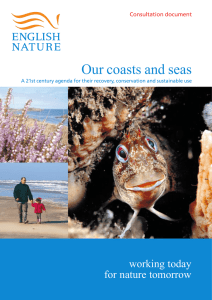 Our coasts and seas working today for nature tomorrow Consultation document