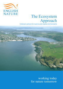The Ecosystem Approach working today for nature tomorrow