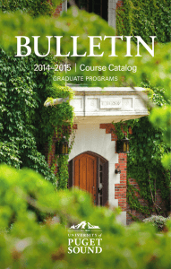 BULLETIN 2014–2015  |  Course Catalog GRADUATE PROGRAMS