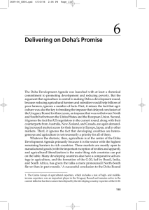 6 Delivering on Doha’s Promise
