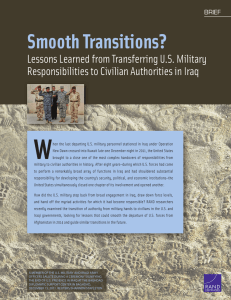 W Smooth Transitions?  Lessons Learned from Transferring U.S. Military