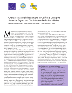 Changes in Mental Illness Stigma in California During the