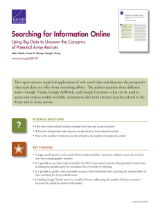 Searching for Information Online Using Big Data to Uncover the Concerns