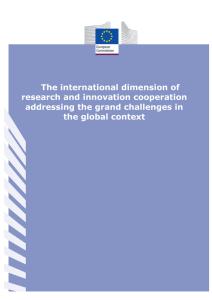 The international dimension of research and innovation cooperation