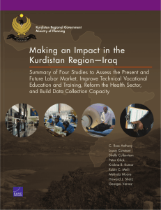 Making an Impact in the Kurdistan Region—Iraq