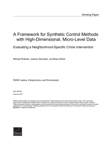 A Framework for Synthetic Control Methods with High-Dimensional, Micro-Level Data Working Paper