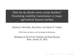 How far do shocks move across borders? agricultural futures markets